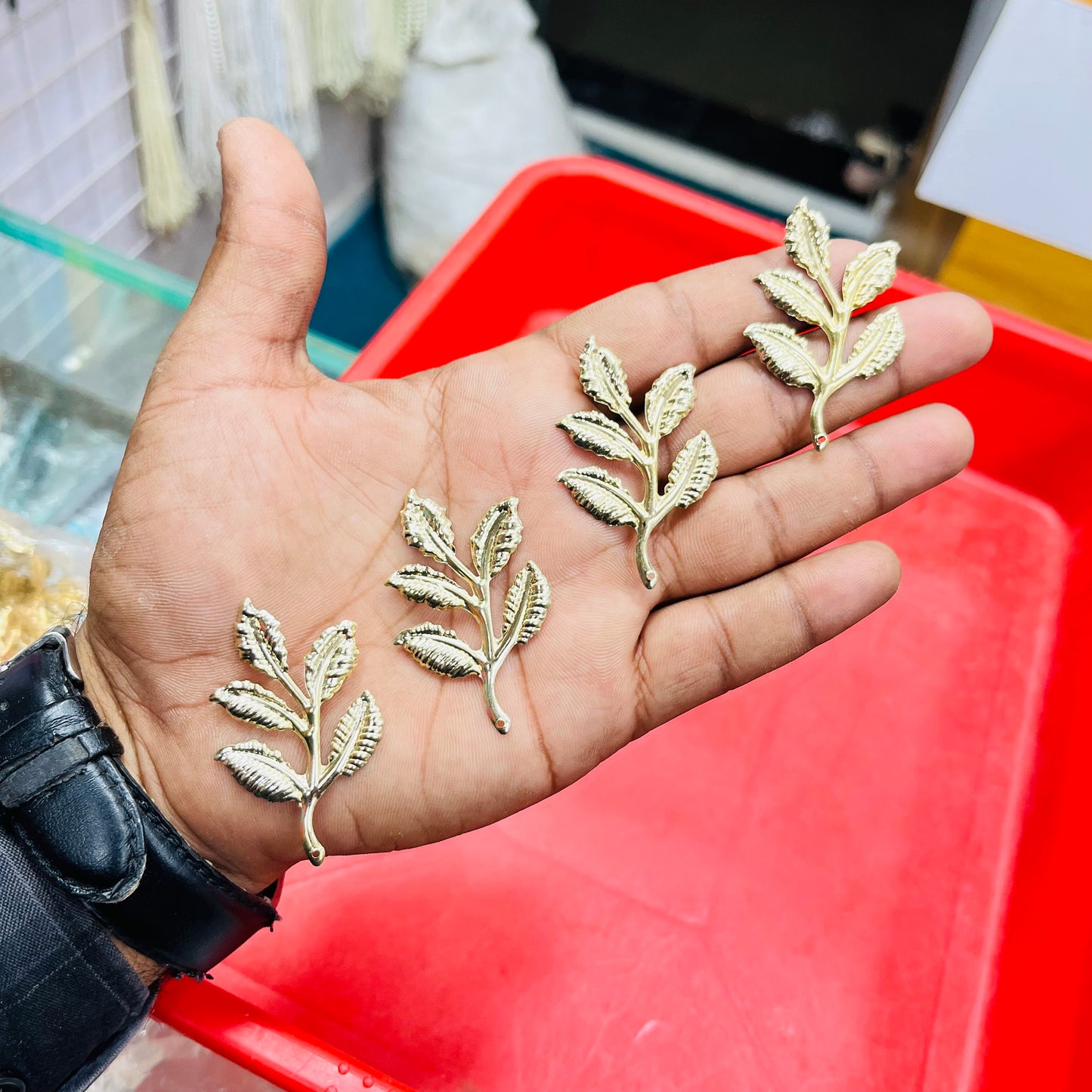 Metal Leaf Charm 100gm (approx 100pc)