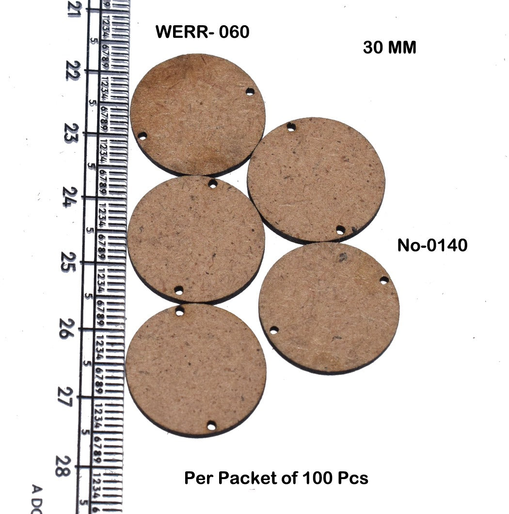 Mdf base for jewellery making pack of 100pc (round 30 mm)