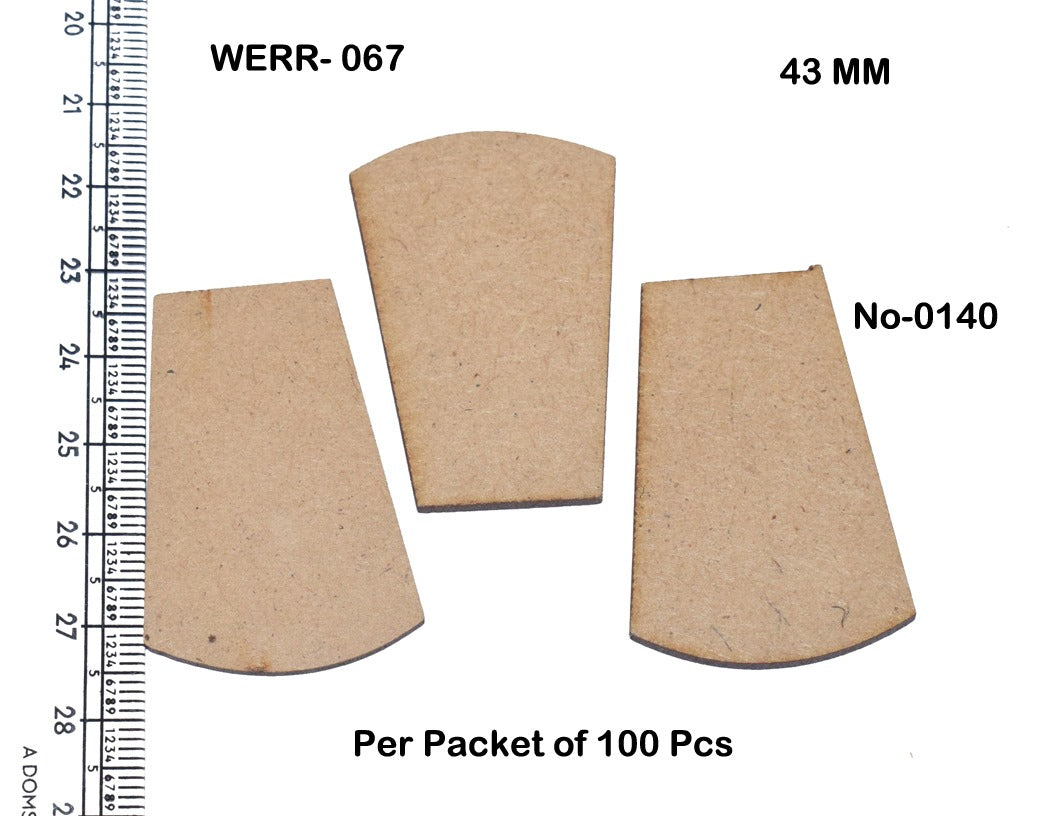 Mdf base for jewellery making pack of 100pc