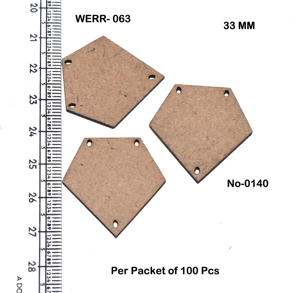 Mdf base for jewellery making pack of 100pc