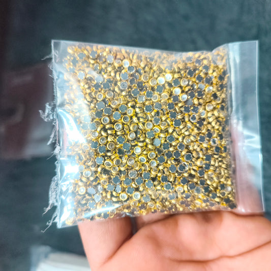 Sticking frame kundan white for bangles / fabric jewellery making pack of 100g