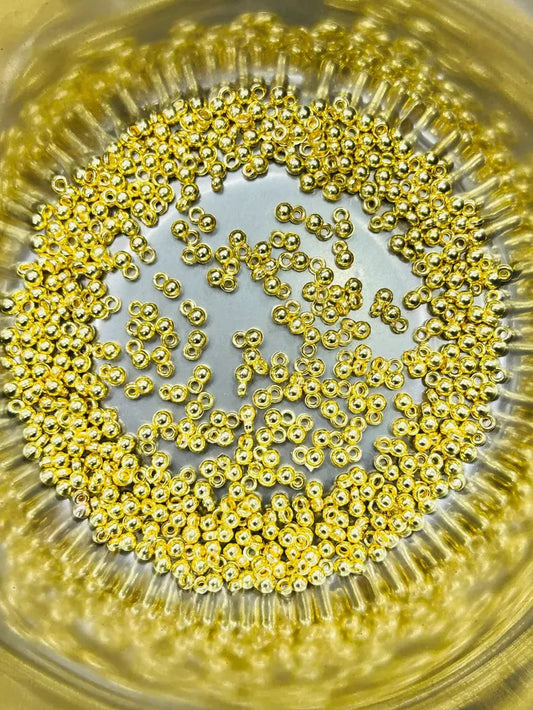 4mm weightless ghurgroo for jewellery making sliver golden