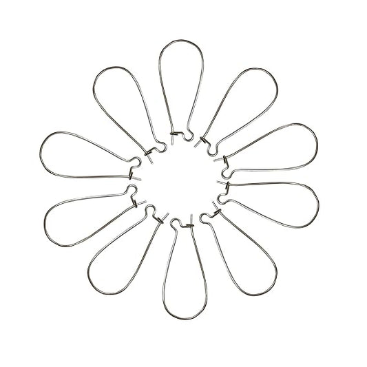 Golden sliver mango hooks for earrings making pack of 100g