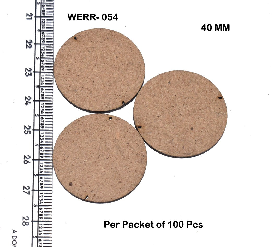 Mdf base for jewellery making pack of 100pc (round 40 mm)