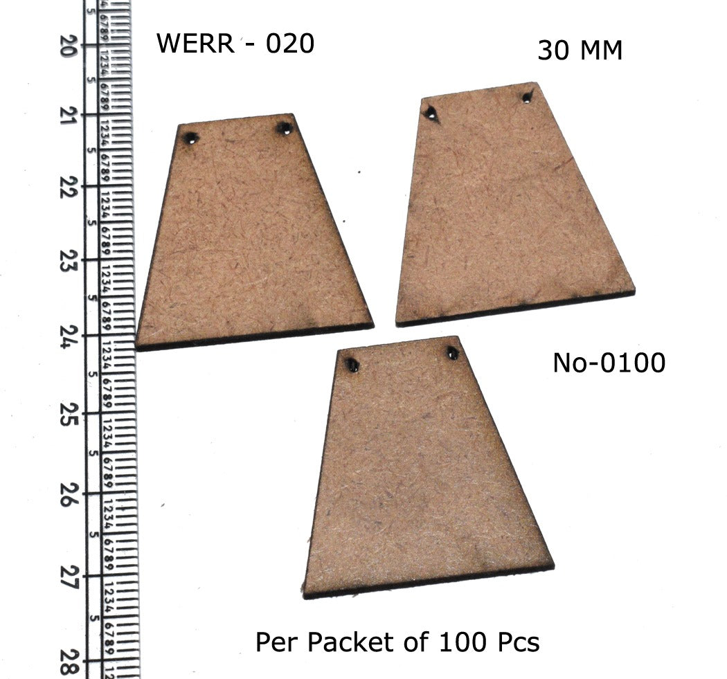 Mdf base for jewellery making pack of 100pc