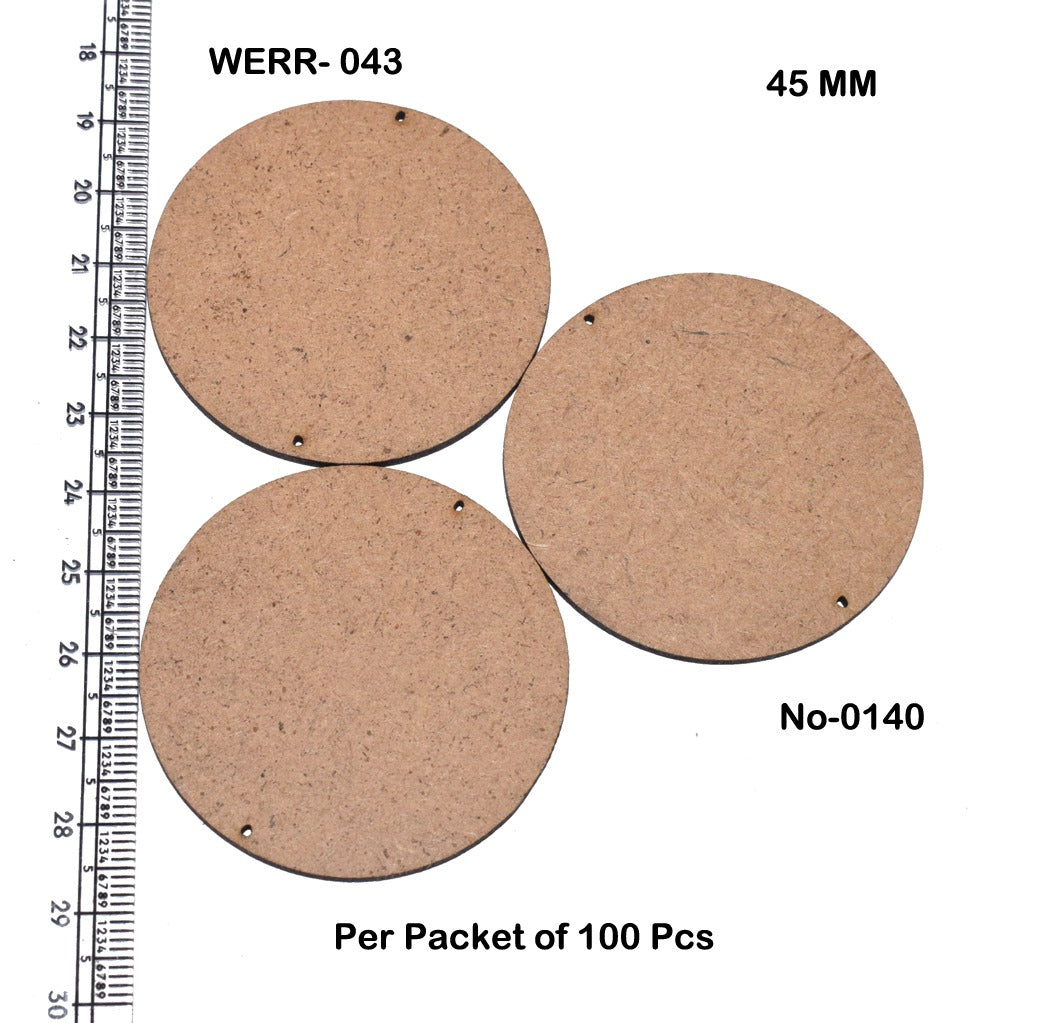 Mdf base for jewellery making pack of 100pc (round 40 mm)