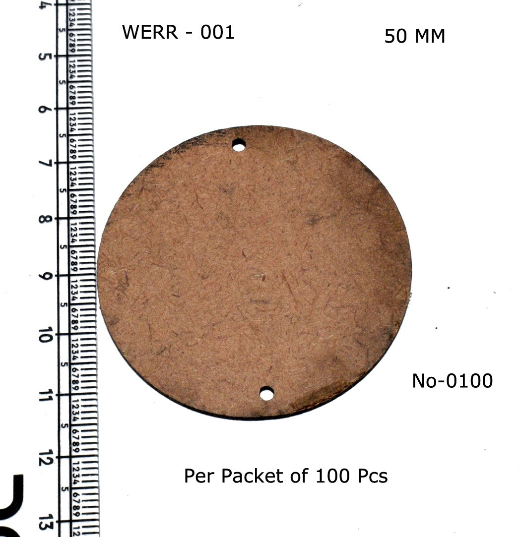 Mdf base for jewellery making pack of 100pc (round 50 mm)