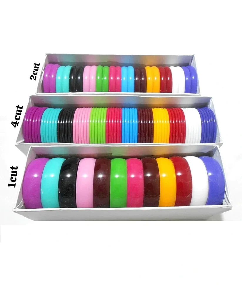 Round plastic bangles for thread bangles making
