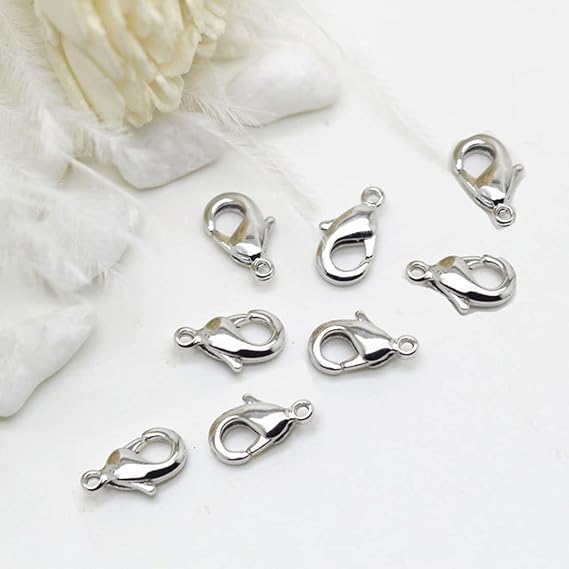 Sliver golden lobster hooks for jewellery making pack of 100pc