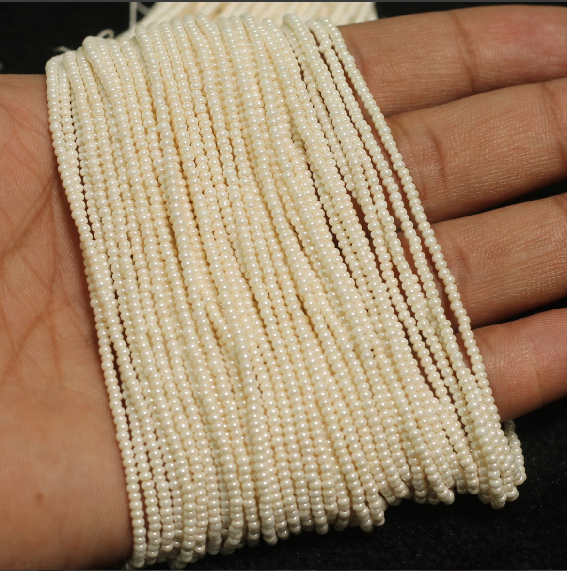 10 Strings, 2mm Preciosa Glass Seed Beads Strings