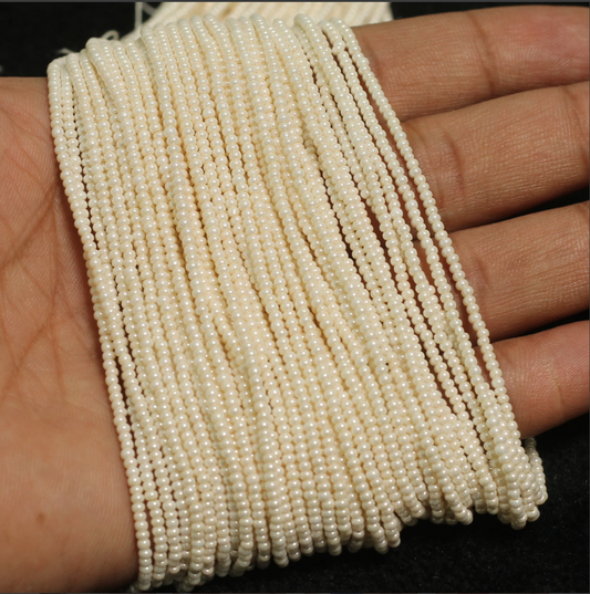 10 Strings, 2mm Preciosa Glass Seed Beads Strings