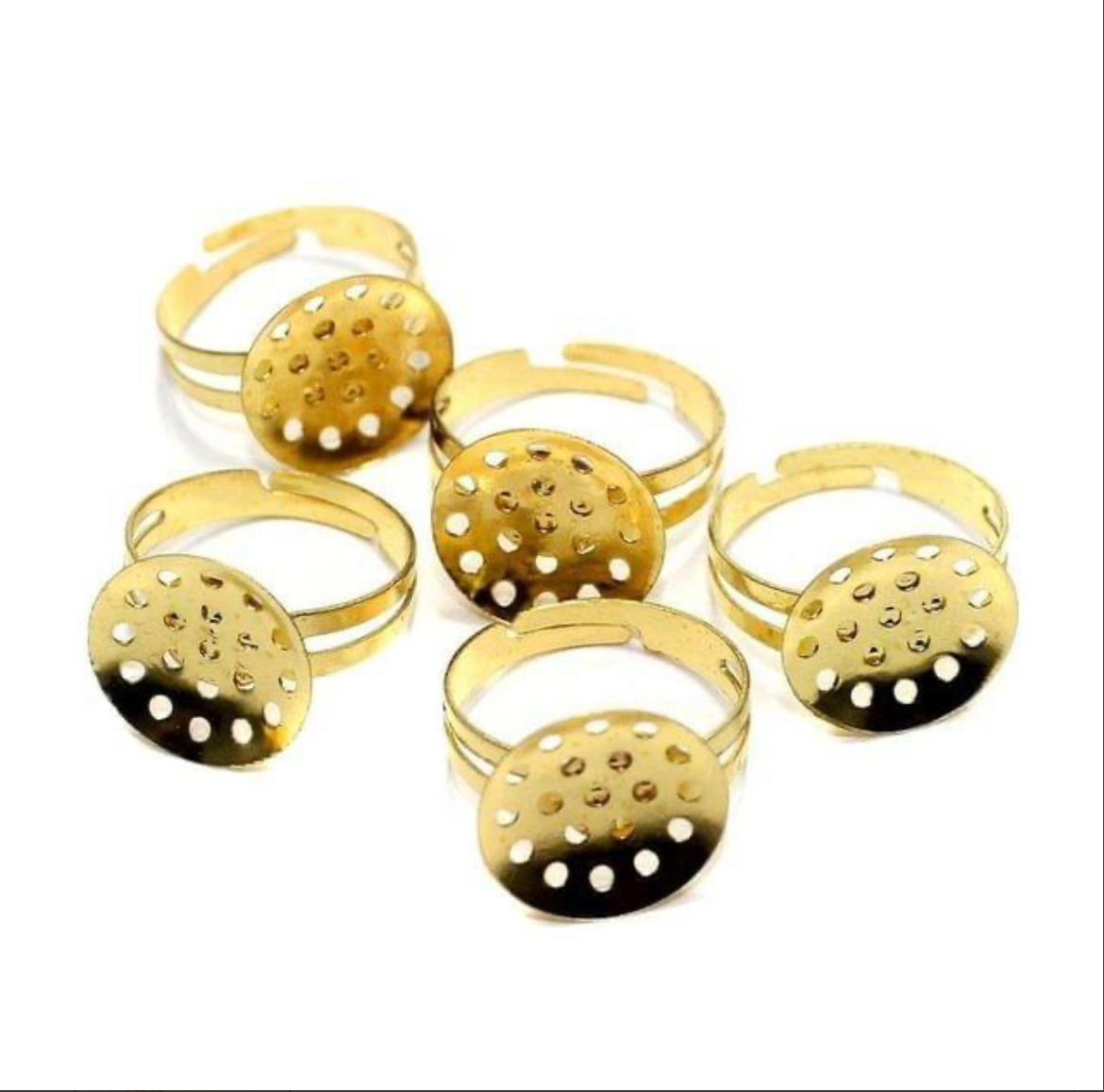 Finger Ring Base Golden (pack of 50 pc )